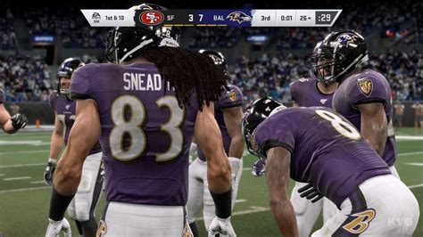 Madden Nfl 20 Baltimore Ravens Vs San Francisco 49ers Gameplay Pc