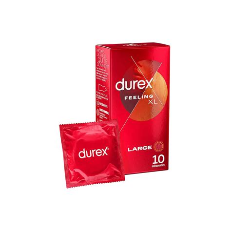 Durex Feeling Xl Pr Servatifs Fins Larges Extra Lubrifi S