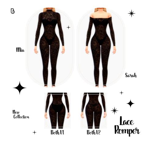 Lace Romper ️‍🔥 Boschiana Cc Sims 4 Clothing Sims 4 Mods Clothes Sims 4 Body Mods