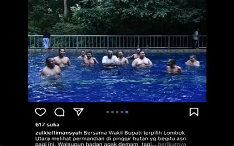 Foto Mandi Bareng Di Kolam Renang Viral Gubernur NTB Minta Maaf