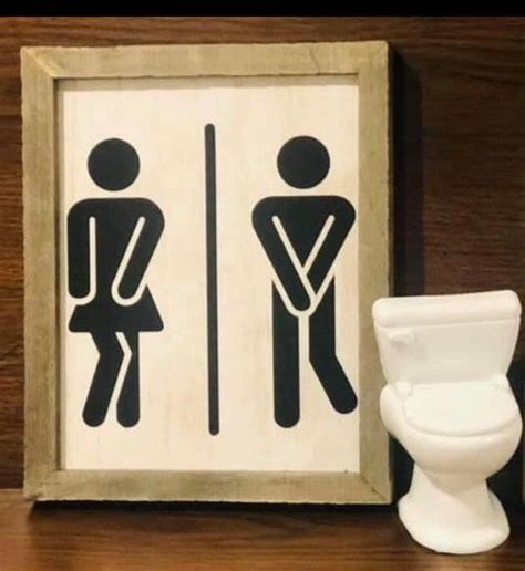 Custom Restroom Decor. Stick Figure Bathroom Sign.. Have to | Etsy in ...