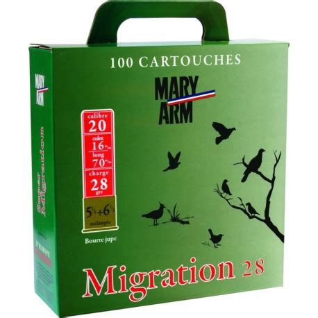 Cartouche Mary Arm Pack 100 Cartouches Migration Cal 20