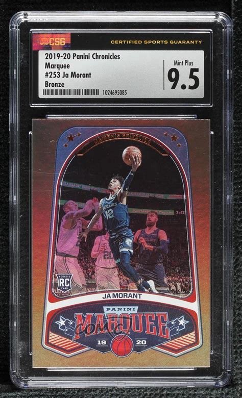 Panini Chronicles Marquee Bronze Ja Morant Rc For Sale