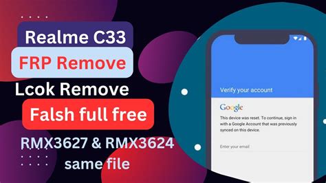 Realme C Frp Remove Free Rmx Rmx Same File Youtube