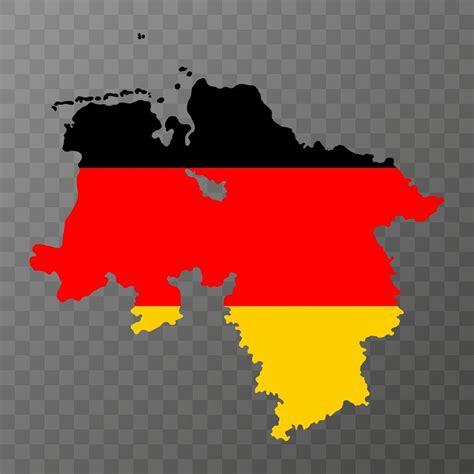 Lower Saxony state map. Vector illustration. 12252605 Vector Art at ...