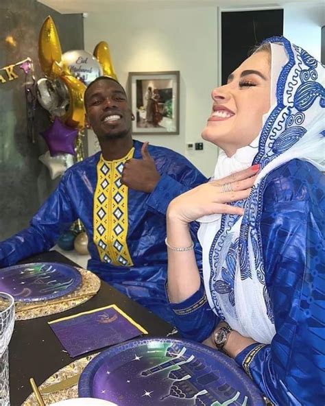 Paul Pogba Celebrates Eid Mubarak With His Wife, Zulay