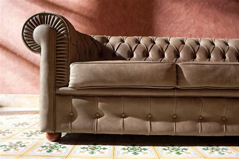 Corner Tufted Leather Sofa By Domingo Salotti