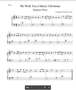 We Wish You A Merry Christmas Sheet Music Free Pdf