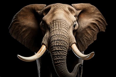 Premium Photo | An elephant with tusks and large tusks