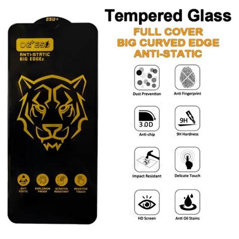 Infinix Hot Note I I Pro Gorilla Tiger Anti Static Clear Full Cover Tempered Glass
