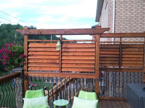 deck railing privacy screen ideas - Cher Mcadams