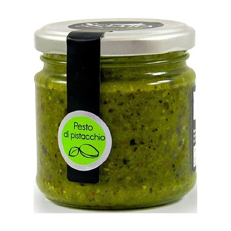 Sicilian Pistachio Pesto Pistachio From Bronte Italy Glass Jar G