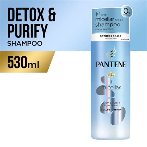 Pantene Micellar Detox And Purify Algae Extract Shampoo Ml Shopee