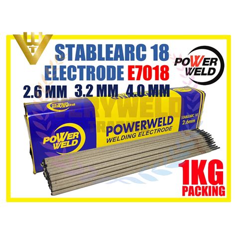 Veryweld Powerweld Stablearc 18 Low Hydrogen Electrode Ubat Welding