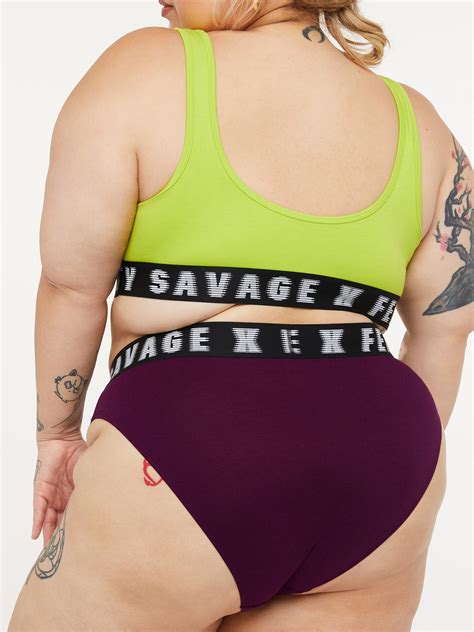 Forever Savage High Leg Bikini In Purple Savage X Fenty Uk United Kingdom