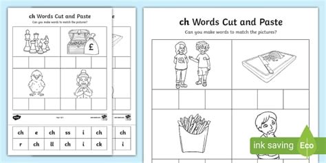 Ch Cut And Stick Worksheet Twinkl