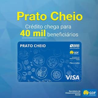 Cartão Prato Cheio alcança a marca de 40 mil beneficiários PORTAL DE