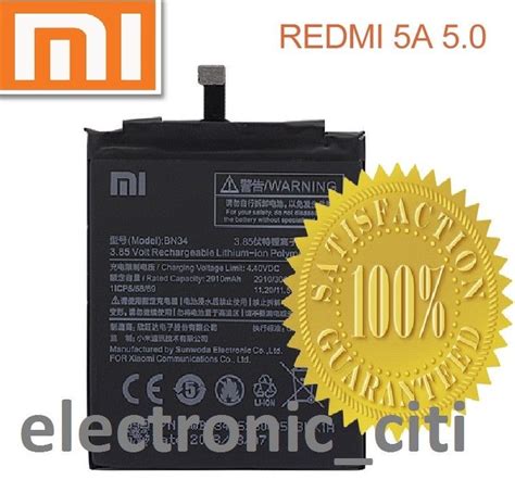 Original Xiaomi Bn Battery For Mi A Mobile With Mah Realkart In