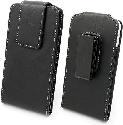 Mopaclle Universal Leather Vertical Cellphone Holster Case With Roating