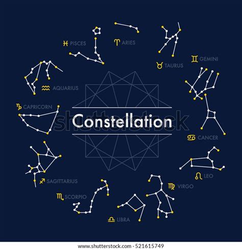 Constellation Vector Illustration Flat Design Stock Vector Royalty