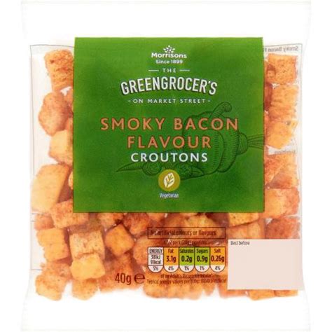 Morrisons Smokey Bacon Flavour Croutons 40g Compare Prices Where