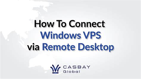 Tutorial How To Connect Your Windows Vps Via Remote Desktop Youtube