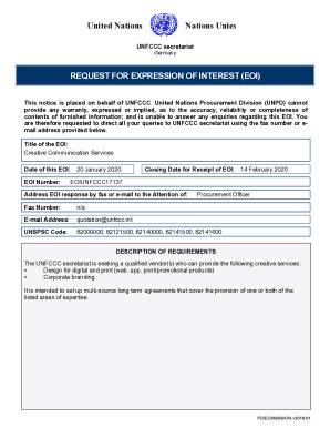 Fillable Online Unfccc Secretariat Fax Email Print Pdffiller