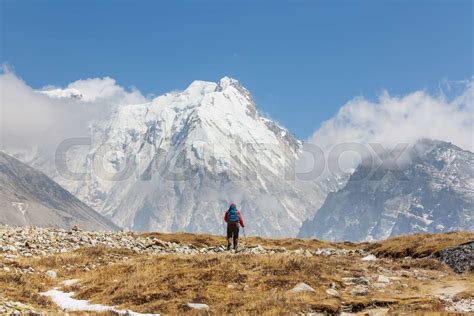 Hike in Himalayas | Stock image | Colourbox