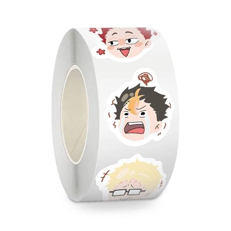 Piezas Rollo Haikyuu Pegatinas De Sellado De Anime Calcoman As De