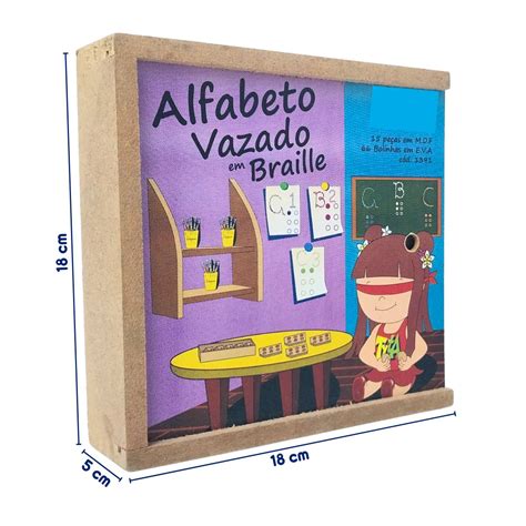 Alfabeto Vazado Braille Mimos Para Todos