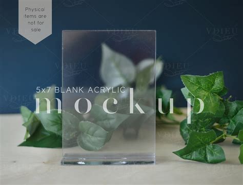 Acrylic Wedding Sign Mockup 5x7 Acrylic Table Sign Mockup Table Sign