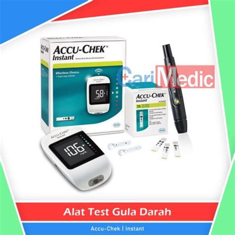 Jual Accu Check Instant Test Strip Paket Alat Cek Gula Darah Accu