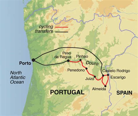 Douro Valley Portugal Wine Map