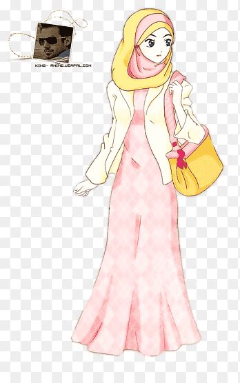 Girl Anime Character Muslim Hijab Islam Drawing Muslin Cartoon