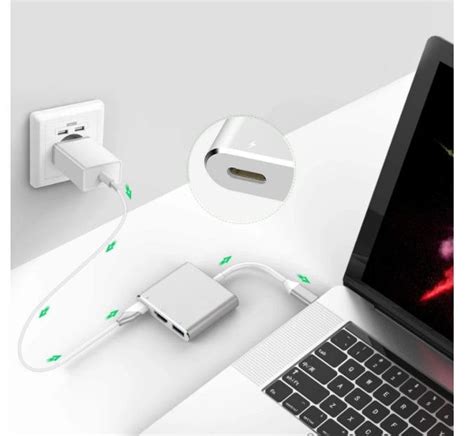 Adapter przejściówka 3w1 hub usb c typ c hdmi 4k PrzydaSie pl