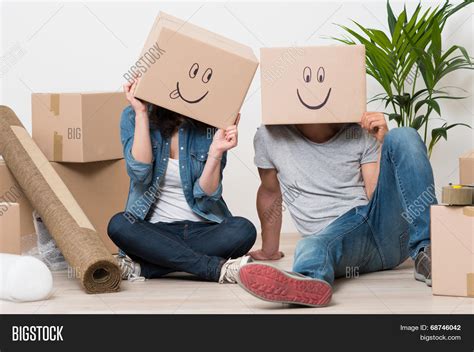 Couple Cardboard Boxes Image And Photo Free Trial Bigstock