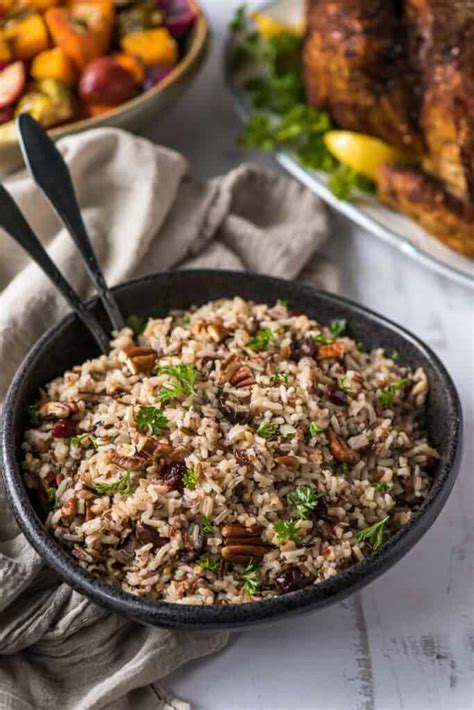 Wild Rice Pilaf With Cranberries And Pecans Valeries Kitchen