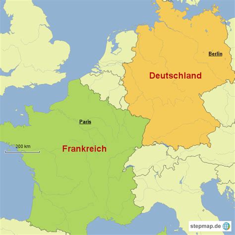 Stepmap Deutschland Und Frankreich Landkarte F R Deutschland