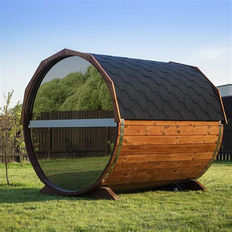 Mirrored Barrel Saunas By Baltresto