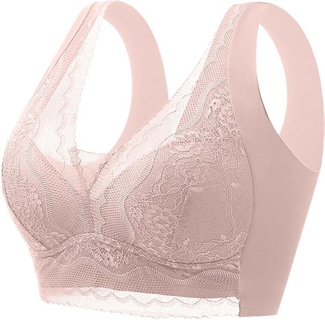 LTWOTEJNG Wmbra Posture Correction Bra Women S Seamless Lace Bra Ice