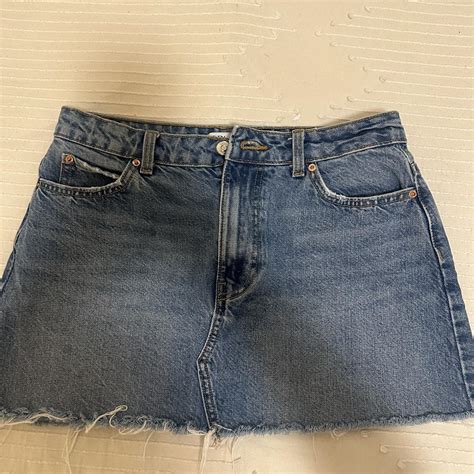 Zara Denim Mini Skirt Depop