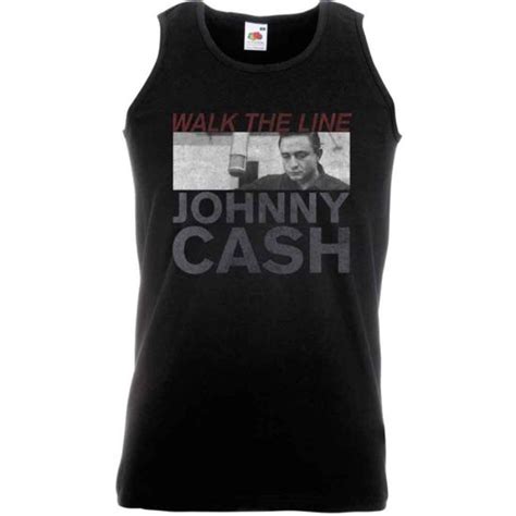 Johnny Cash Studio Shot Black Vest T Shirt Merchoid Eu