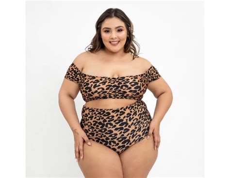 Biquíni Plus Size Ciganinha Retrô Onça PLUS SIZE BIQUINIS PLUS