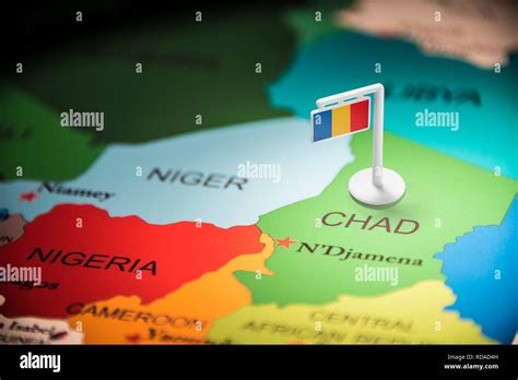 Chad flag map hi-res stock photography and images - Alamy