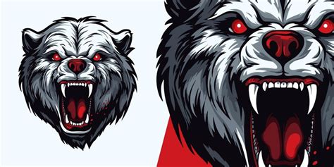 Premium Vector Zombie Evil Bear Logo Mascot Eyecatching Illustration For Sport And Esport