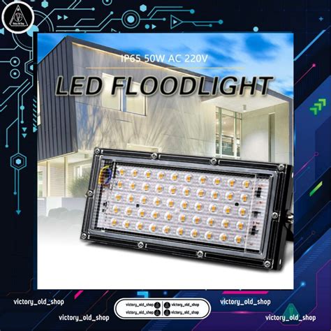 Jual Parkson Lampu Sorot Flood Light Waterproof 4500 Lumens 50W Cool