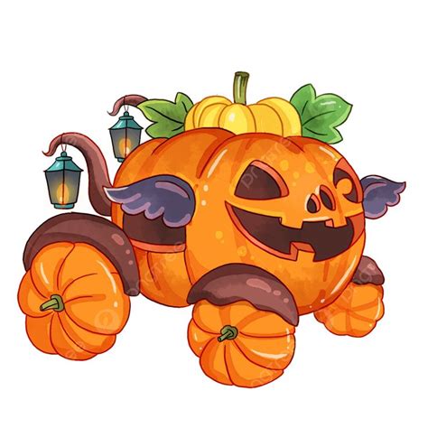 Pumpkin Carriage Clipart Transparent PNG Hd, Halloween Pumpkin Carriage ...