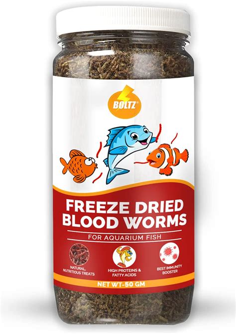 Boltz Freeze Dried Blood Worms Stick Fish Food Grams For All Life