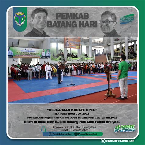 Pembukaan Kejuaraan Karate Open Batang Hari Cup Tahun 2022