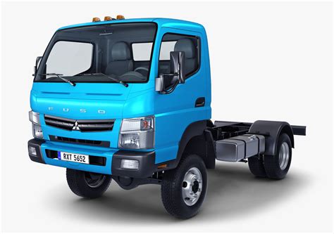 Mitsubishi Fuso Canter 4x4 Chassis Truck 3D model MAX OBJ FBX